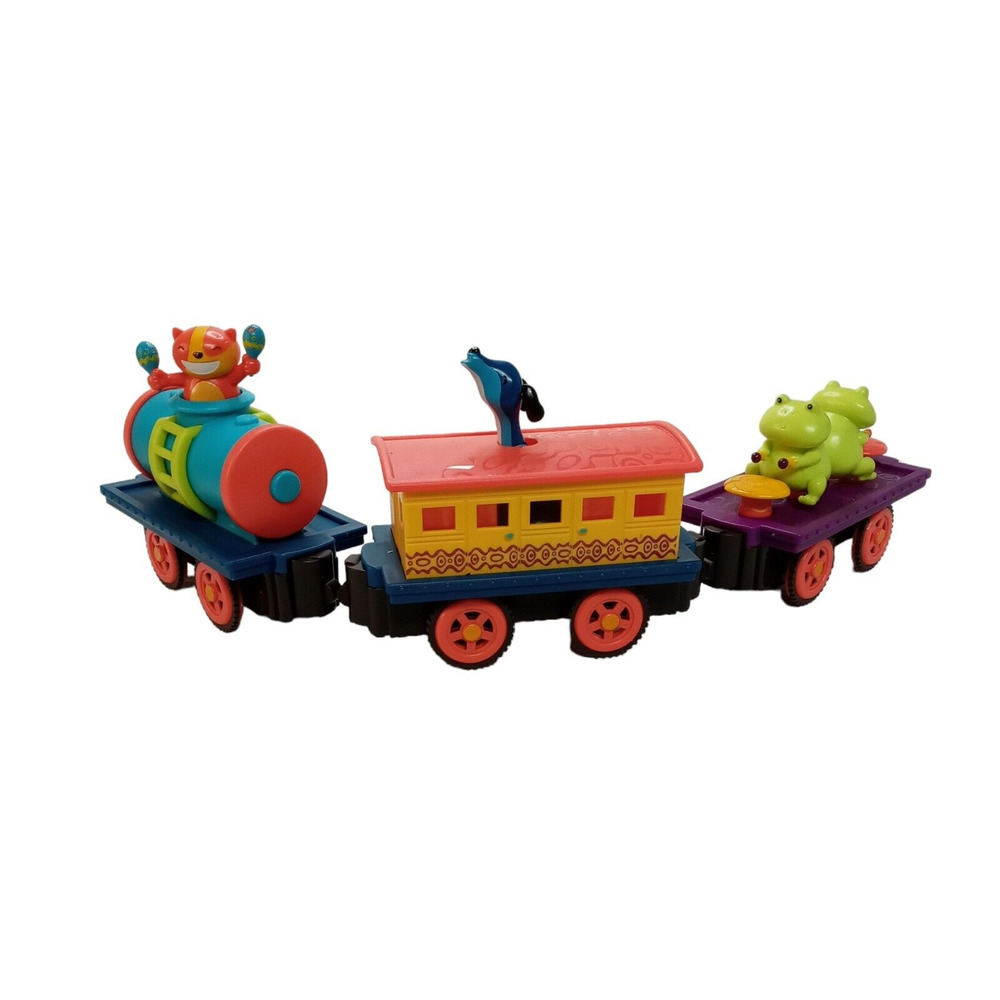 B Toys Critter Express Train Replacement Cars Dog Cat Frog Magnetic Toy Vehicles